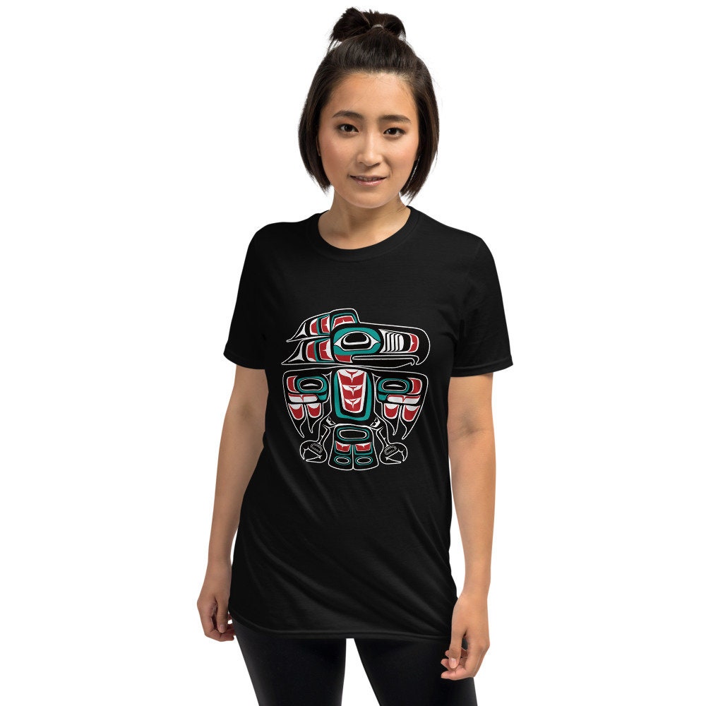 Haida Tlingit Native Raven Thunderbird Totem Short-sleeve Unisex T ...