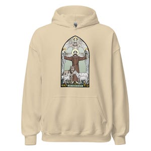 Saint Francis of Assisi | Catholic Patron Saint |  Art Nouveau Style Unisex Hoodie