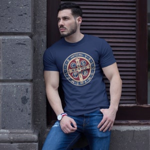 The Saint Benedict Medal Catholic Short-Sleeve Unisex T-Shirt