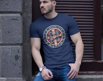 The Saint Benedict Medal Catholic Short-Sleeve Unisex T-Shirt