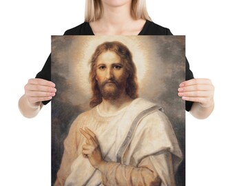 キリストの姿 イエスの肖像 ポスター - Etsy 日本