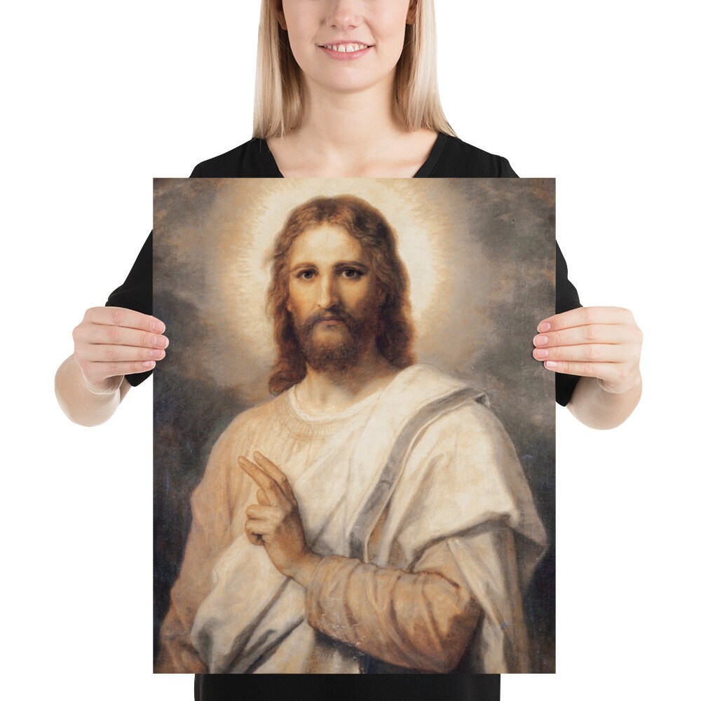 キリストの姿 イエスの肖像 ポスター - Etsy 日本