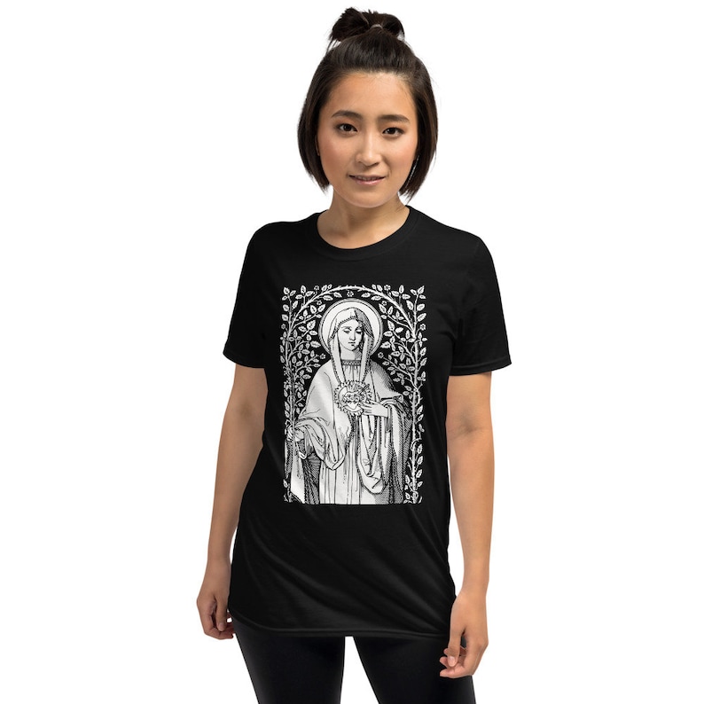 Virgin Mary Catholic Short-sleeve Unisex T-shirt - Etsy