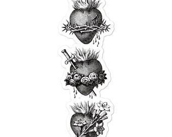 Three Sacred Hearts of the Holy Family Catholic Sticker