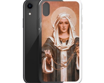 Our Lady of the Rosary Catholic Virgin Mary Maria iPhone Case