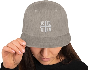 Christogram IC XC NIKA イエス・キリストは勝者 正統派スナップバック