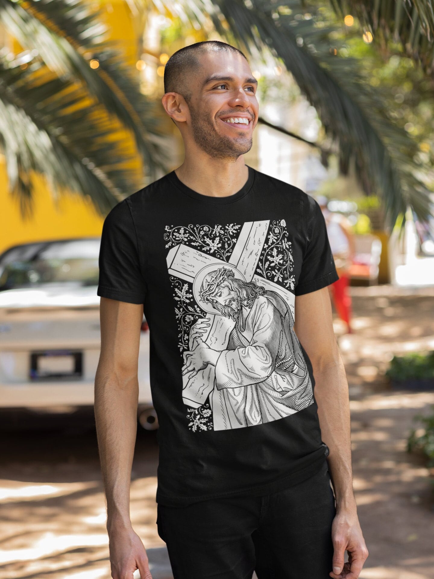 Jesus Christ With Cross Savior Short-sleeve Unisex T-shirt - Etsy