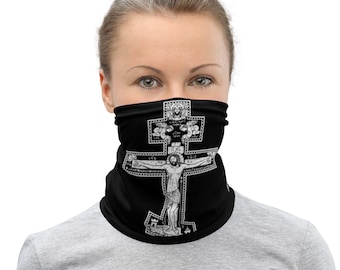 Orthodoxe Kruis Griekse Byzantijnse Russische Gezichtsmasker Hals ganger