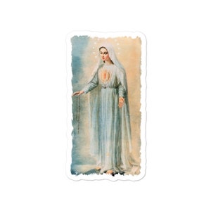 Our Lady Fatima Catholic Virgin Mary Stickers