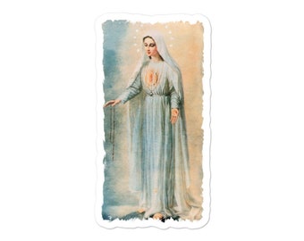 Our Lady Fatima Catholic Virgin Mary Stickers