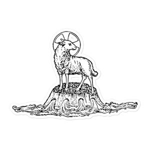Agnus Dei Lamb of God Jesus Christ Christian Symbol Bubble-Free Stickers