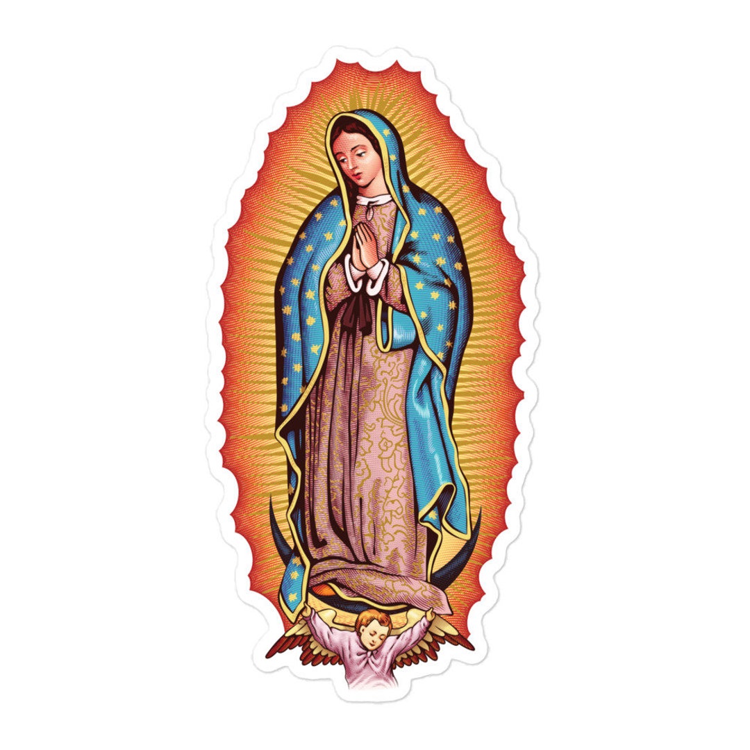 Our Lady of Guadalupe Virgin Mary Catholic Bubble-free Sticker - Etsy