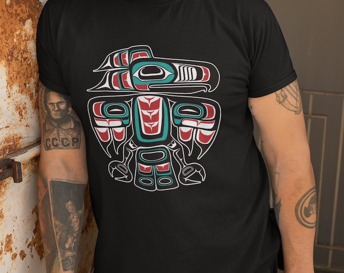 Pacific Northwest Coast Native American Haida Tlingit Raven Totem ...