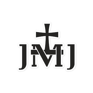 JMJ Jesus Mary Joseph Insignia Holy Family Catholic Sticker