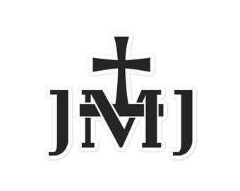 JMJ Jesus Mary Joseph Insignia Holy Family Catholic Sticker