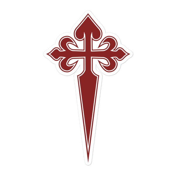 Cross of Saint James Catholic Order Sticker