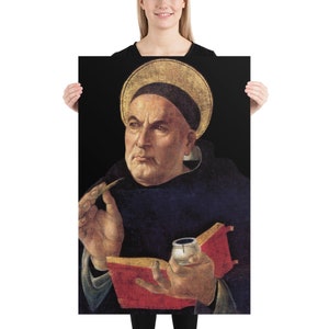 Saint Thomas Aquinas Theologian Catholic Philosopher Poster