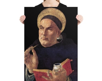 Saint Thomas Aquinas Theologian Catholic Philosopher Poster