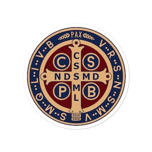 Saint Benedict Medal Catholic Stickers