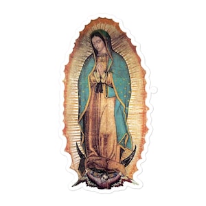 Nuestra Señora de Guadalupe Virgen María Pegatina Católica