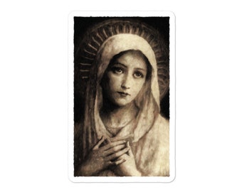 Virgin Mary Painting Stickers