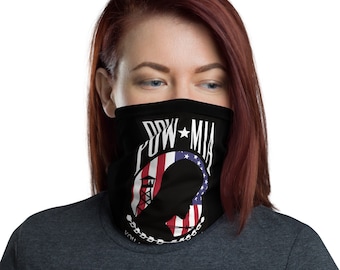 Pow Mia Flag USA you are not forgotten Neck Gaiter Face Mask