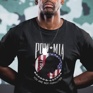 Pow Mia Flag USA You are not forgotten Short-Sleeve Unisex T-Shirt