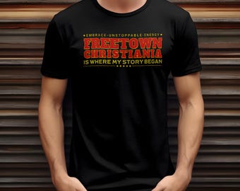 Freetown Christiania T-Shirt: Copenhagen Danish Pride Souvenir