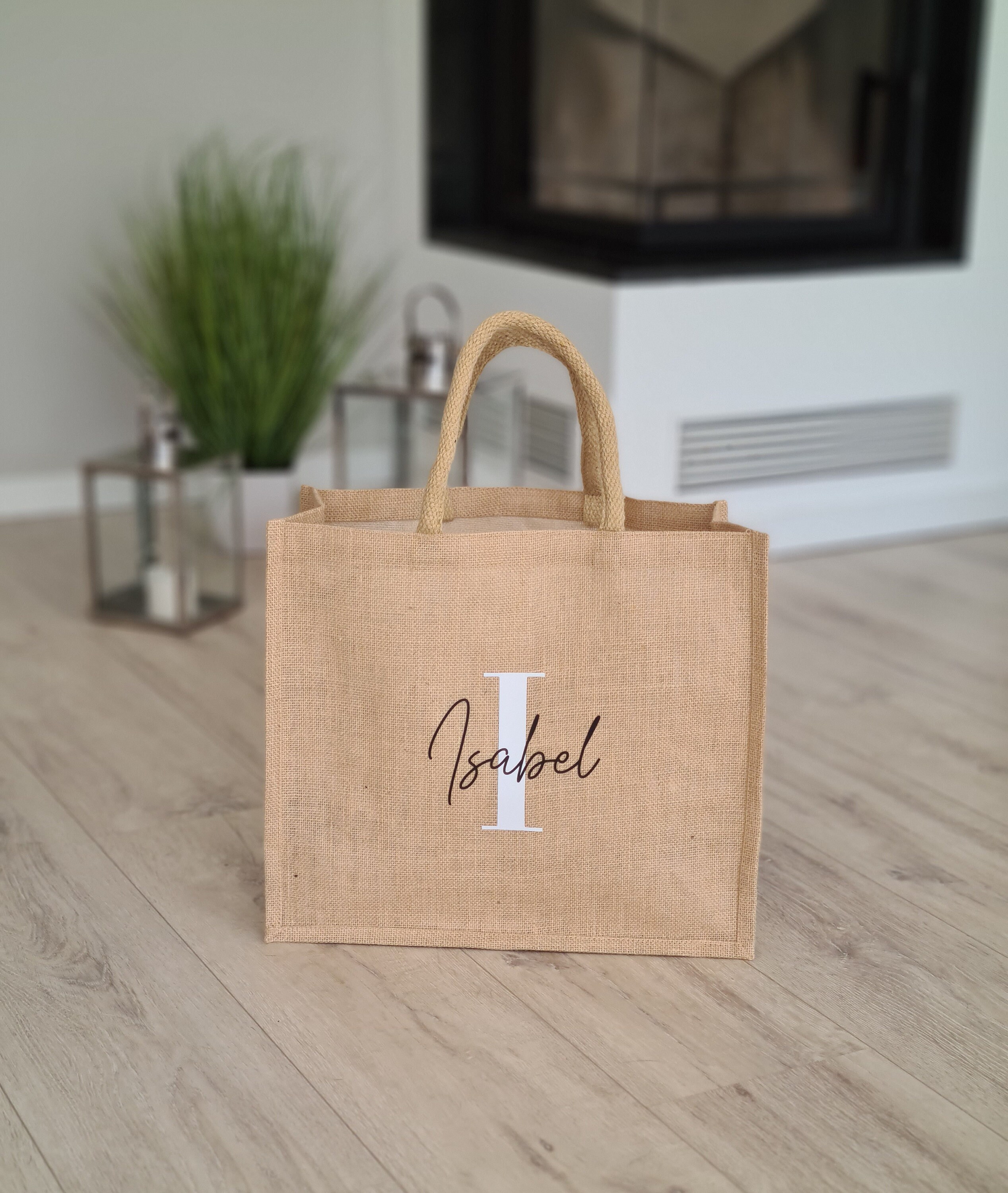 Jute Shopper Mit 'Do You Read Me'-Print – Personalisierte Baumwolltasche, 32x21x12 Cm – Perfekt Für Einkauf, Strand & Alltag