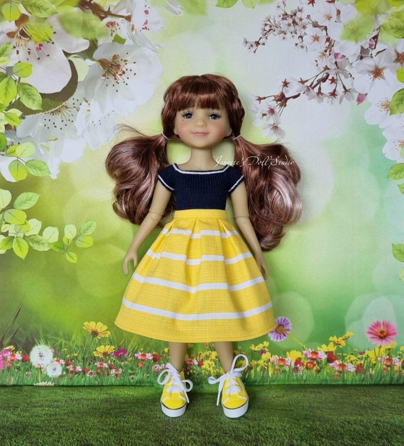 Ruby Red Fashion Friends Doll Fun Summer Top Skirt 14.5 Inch Doll
