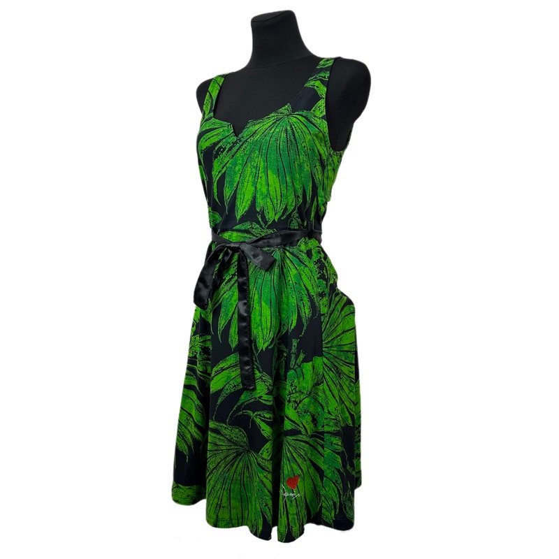 Tropical Graphic Print Mini Shirt Dress