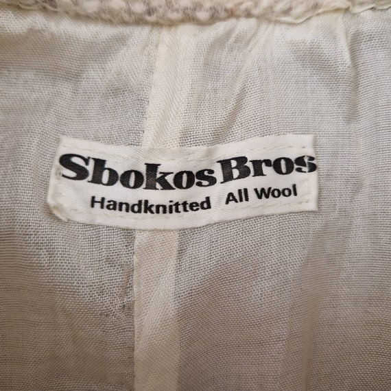 Sbokos Bros vintage 70's ethnic beige handwoven w… - image 5