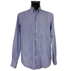 Boggi Milano super classics mens stiped cotton button down shirt. Size: L 41 / 16