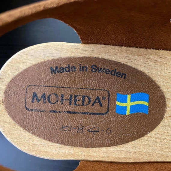 Moheda toffeln wooden sole leather shoes. Made in… - image 7