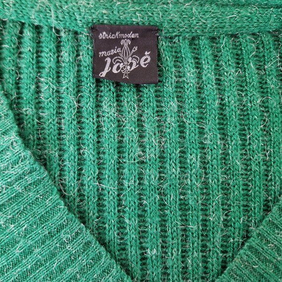 Maria Jose 90's retro oversized chunky knit glitt… - image 5