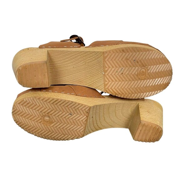 Moheda toffeln wooden sole leather shoes. Made in… - image 5