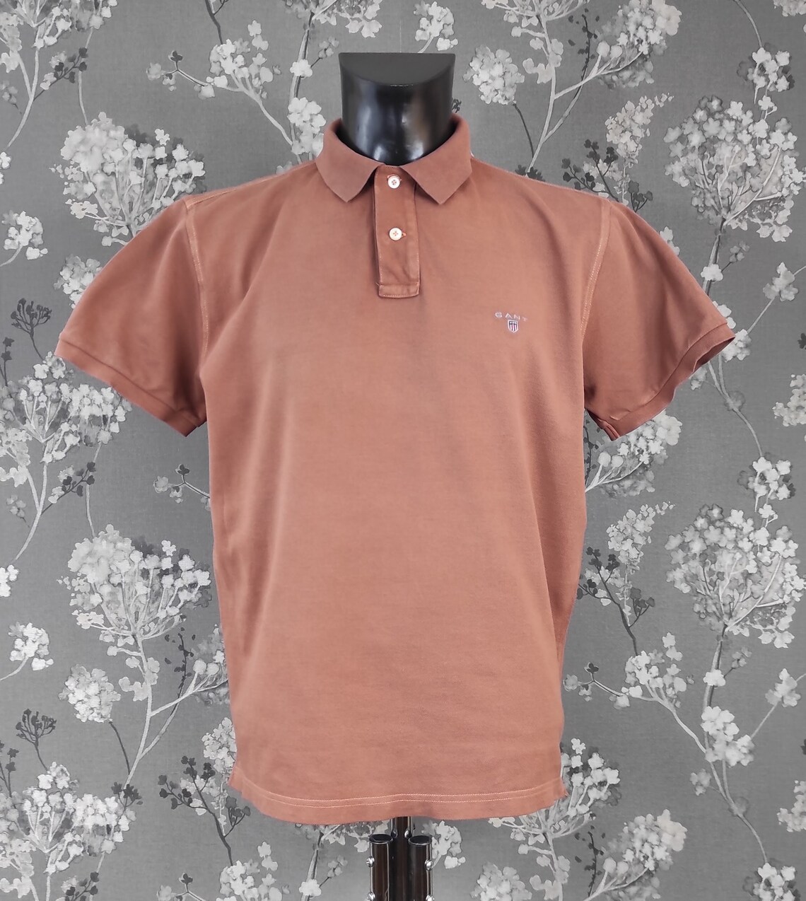 Gant vintage polo shirt chocolate brown. Size L Etsy
