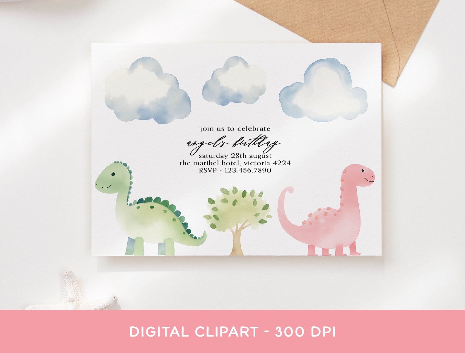 Dinosaur Clipart Bundle - Watercolor Jurassic Prehistoric Cute PNG ...
