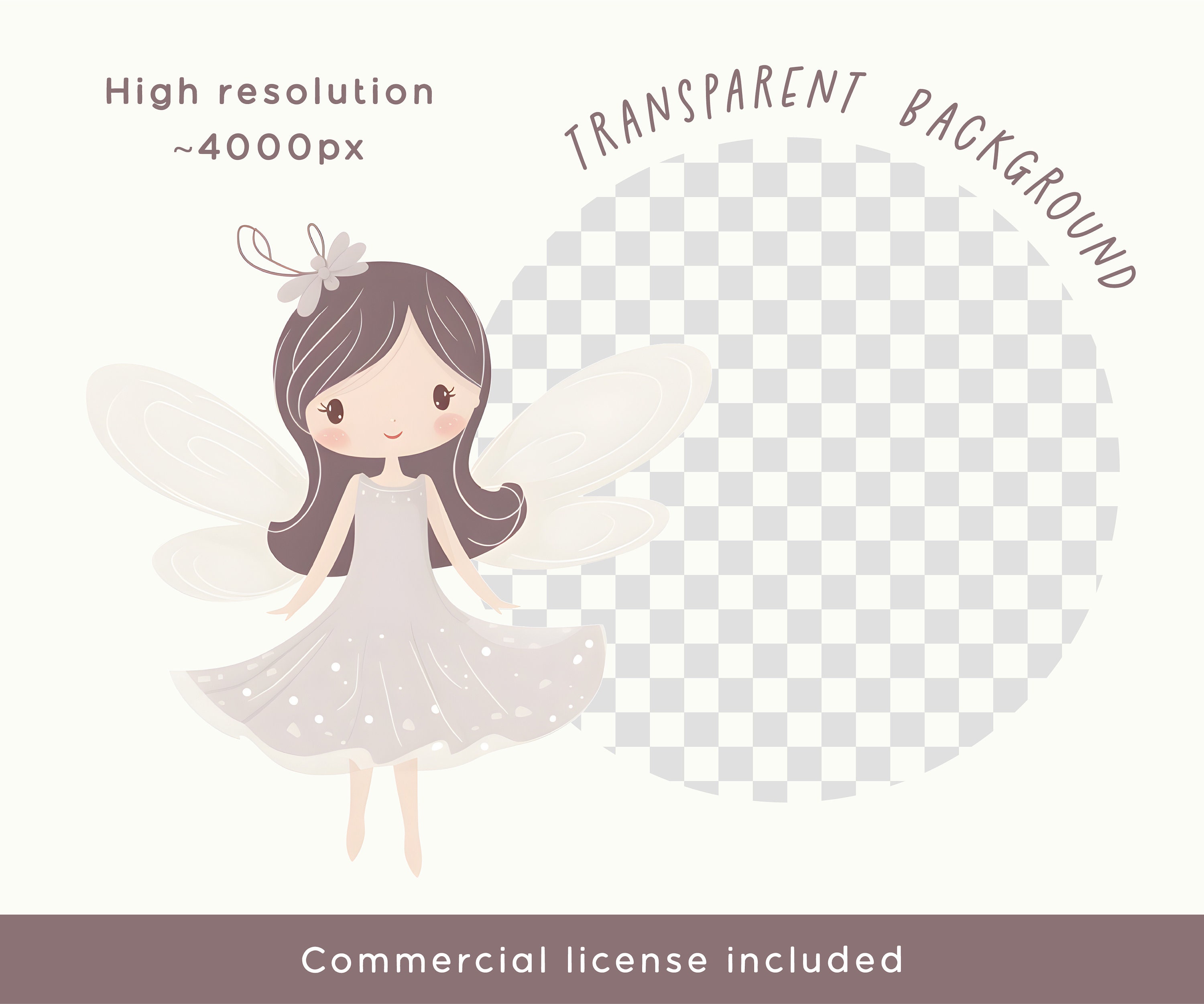 Fairy Clipart Bundle - Pastel Whimsical Sublimation Graphics, Magical ...