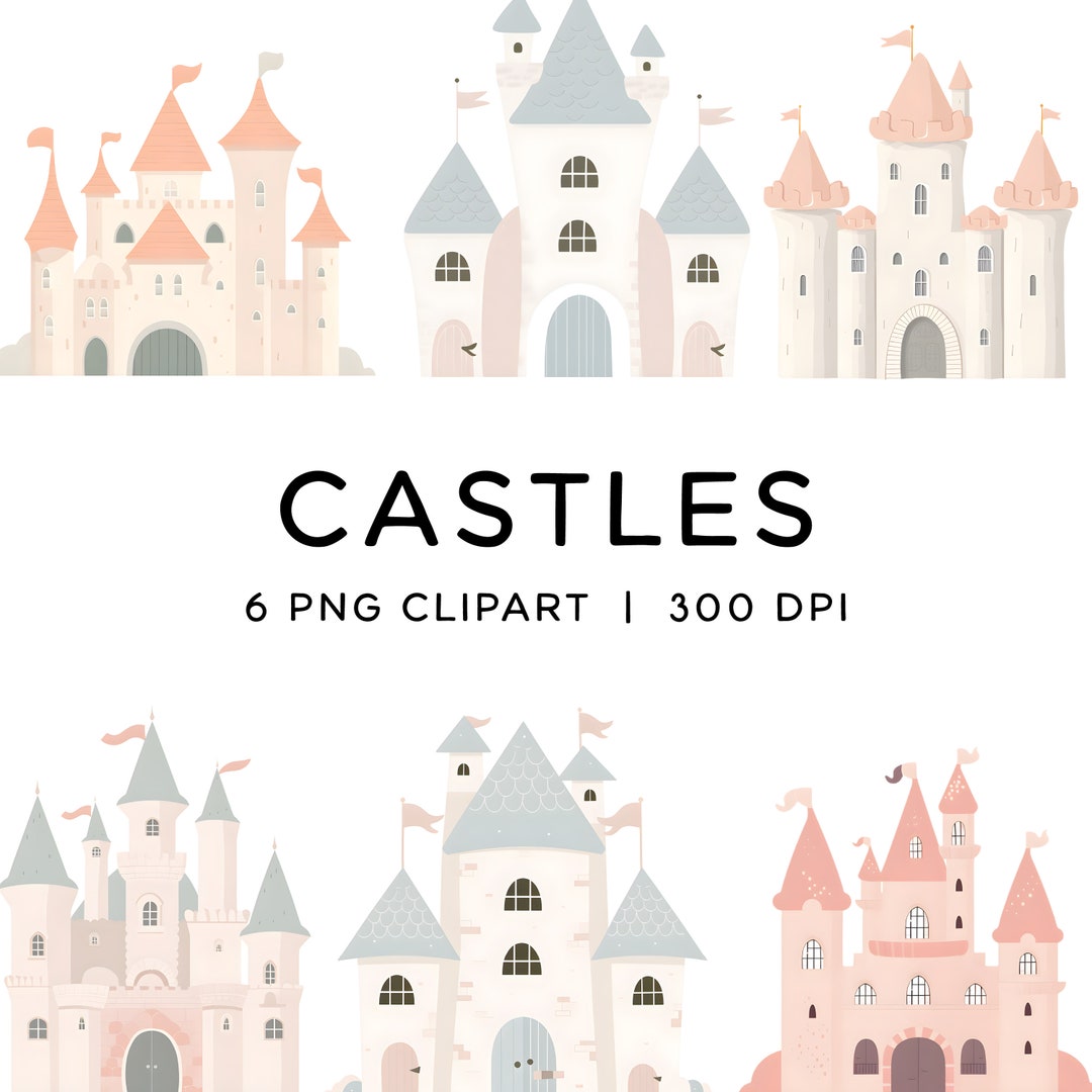Fairy Princess Castle PNG Clipart - Pastel Whimsical Sublimation ...