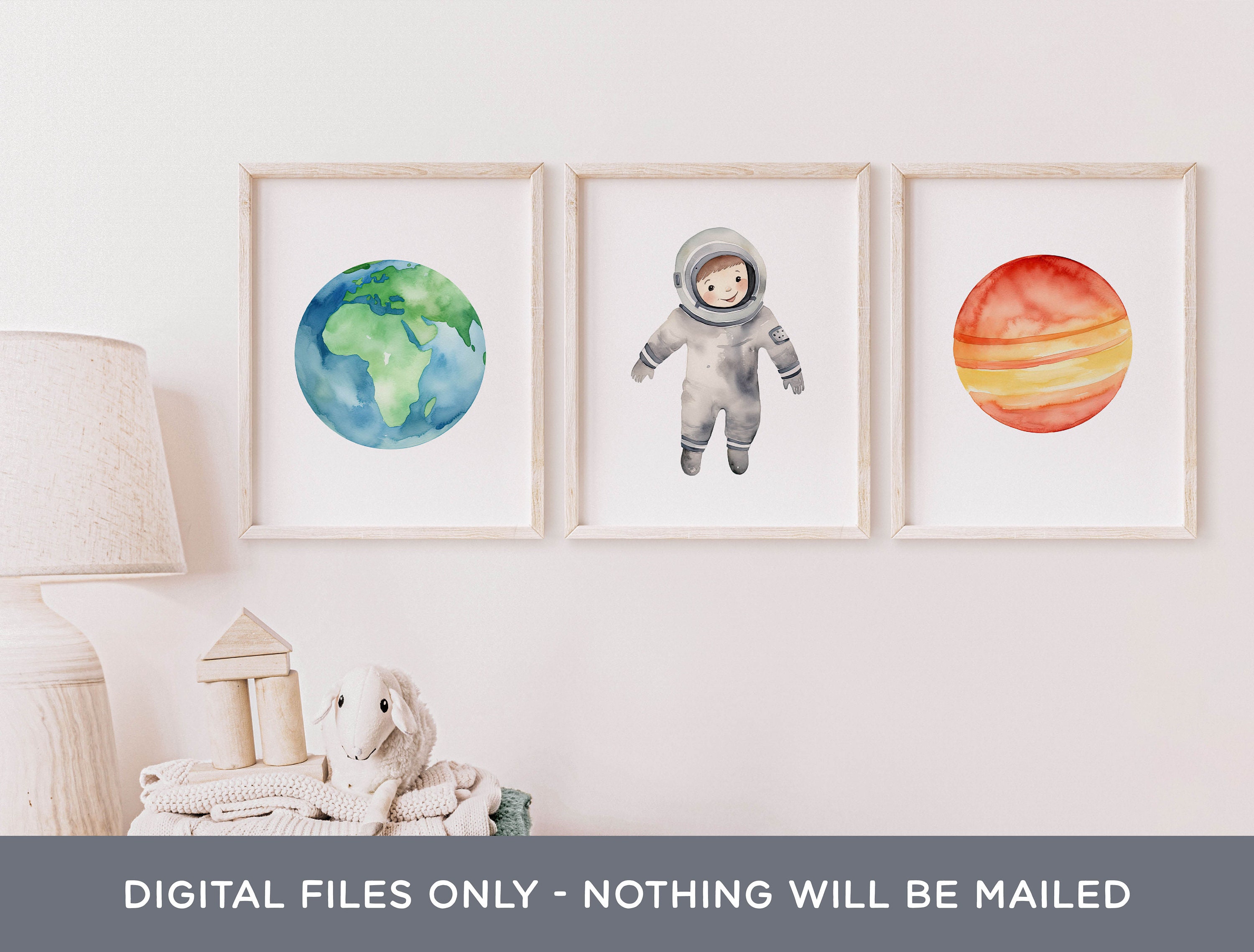 Astronaut Clipart Bundle, Watercolor PNG Graphics, Digital Download ...