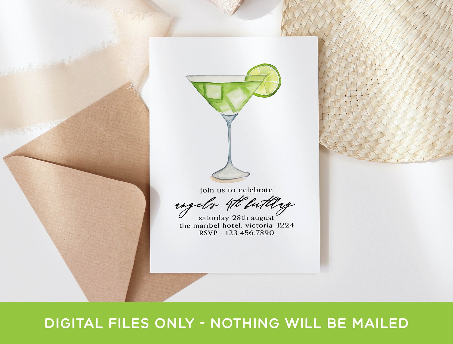 Cocktail Clipart Bundle, Watercolor Alcoholic Drinks Martini ...