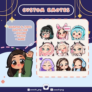 Emoticones de Twitch personalizados, ANIMADOS y ESTÁTICOS
