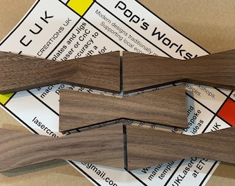 Solid wood bow tie, Butterfly, Dutchman joints or inlay pieces. Traditional inlay methods.