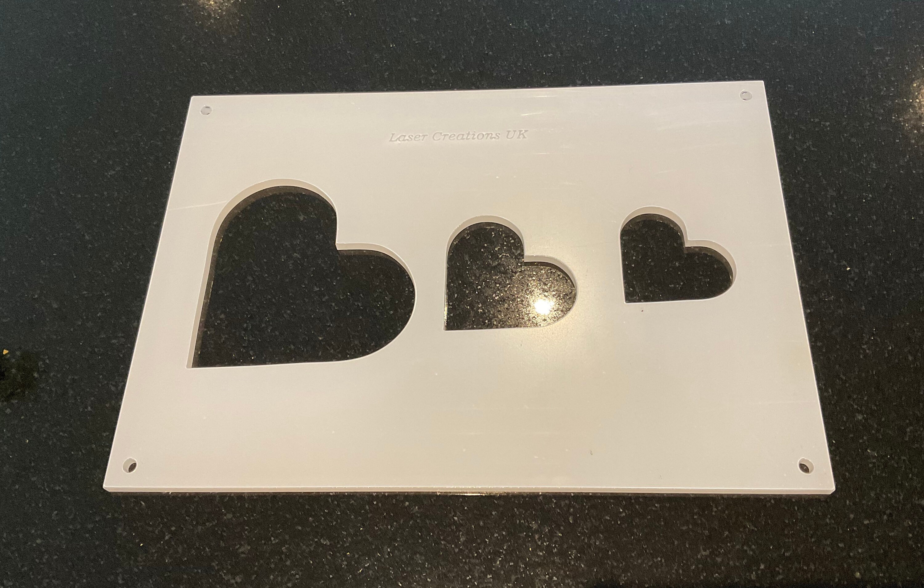 Home Improvement Router Template Clear Acrylic Template Heart Template