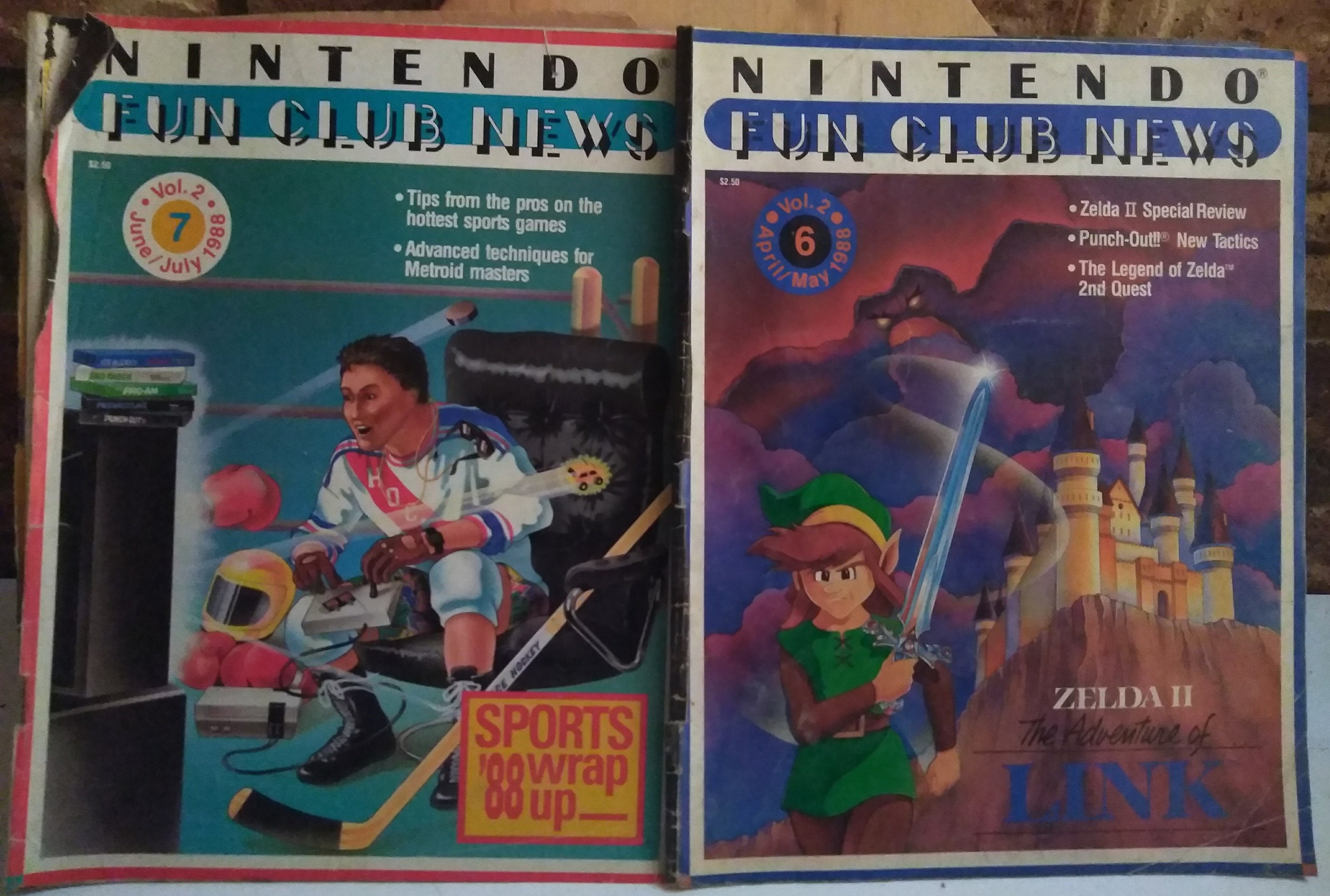 1988 Nintendo NES Magazines Fun Club News & Strategy Guides Etsy