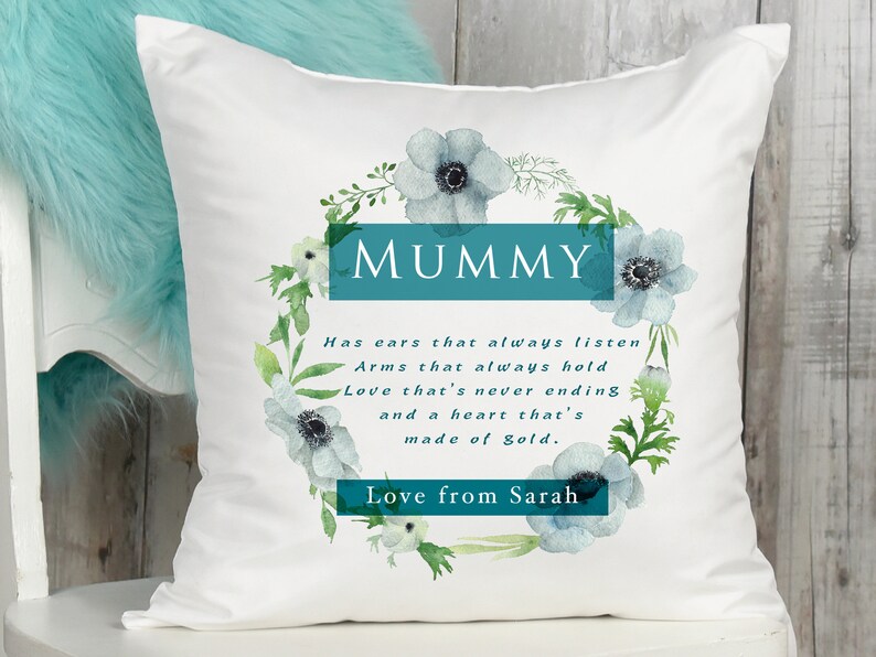 Personalised Nanny/Mother Cushion Mummy Granny Grandma image 1