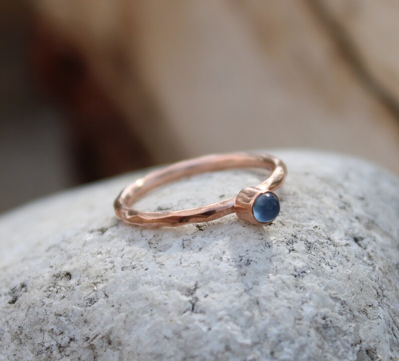 Joy Gemstone Blue Chalcedony Gift Stacking Ring Aqua Chalcedony Natural Chalcedony Gemstone Ring,Sagittarius Birthstone