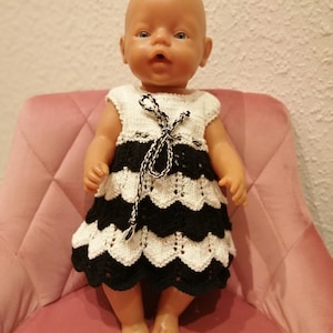 Knitted dress for dolls 40-45 cm Baby Born