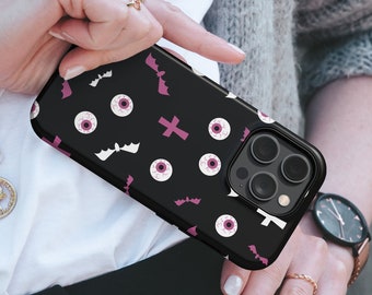 Witchy Phone Case Spooky Halloween TOUGH Cover fit for iPhone 17 Pro Max, 16e, 15 Plus, 14, 13, XS & Samsung S25, S24, A56, Pixel 10, 9, 8A